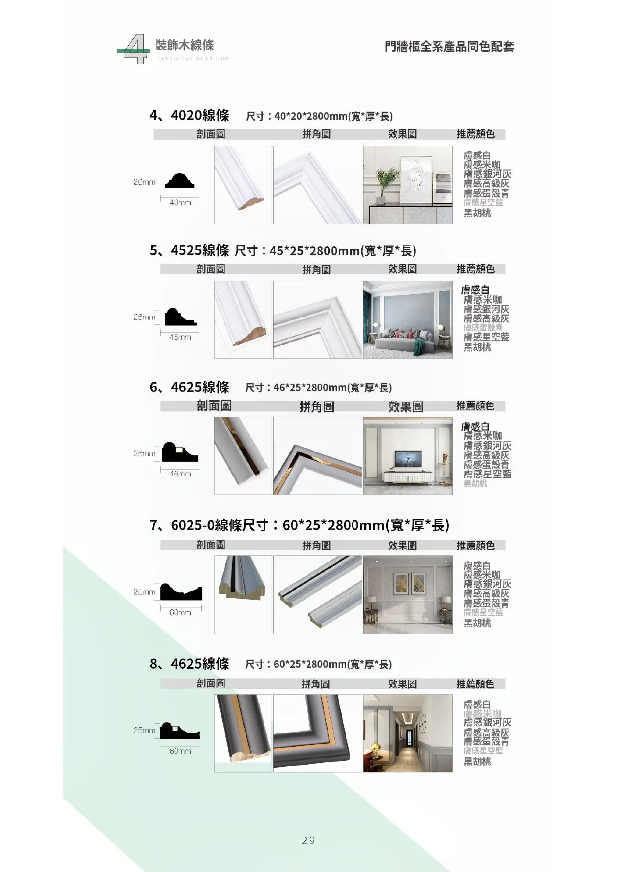 裝飾木線條