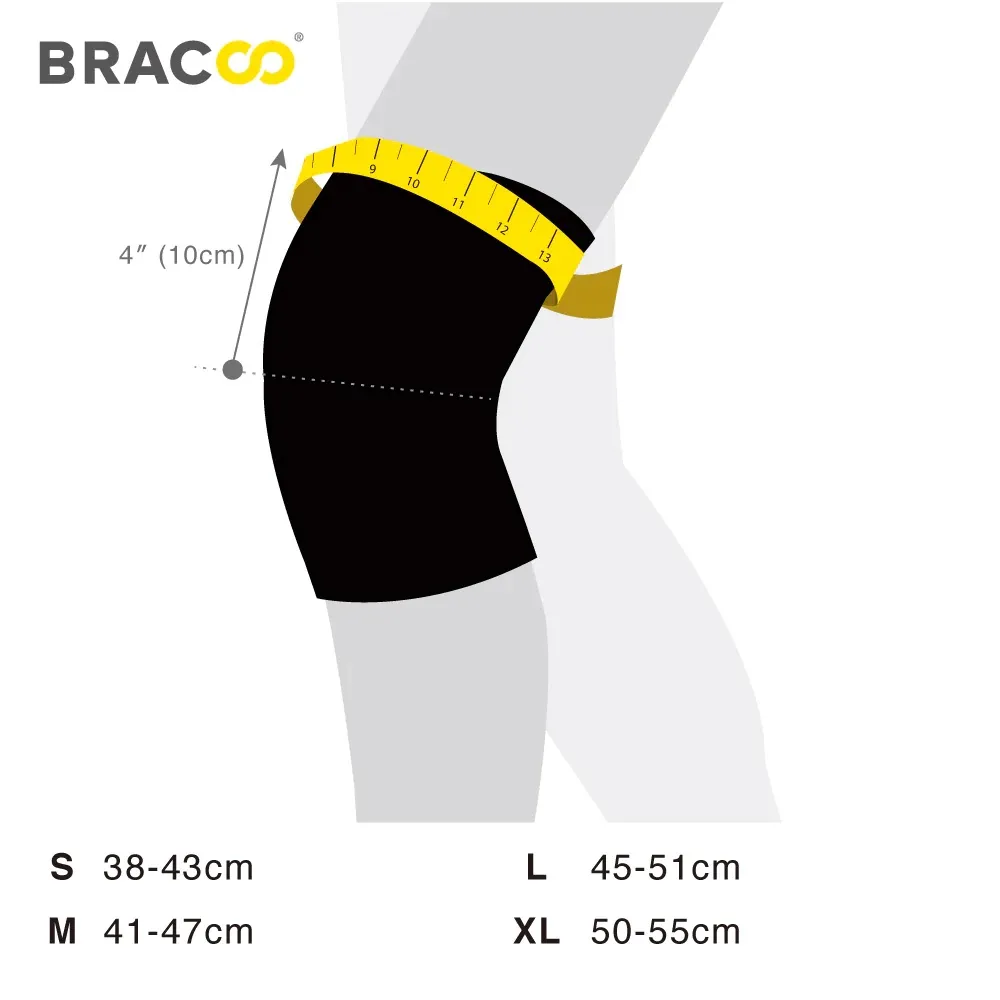 BRACOO奔酷 全效透氣支撐護膝套 KP41