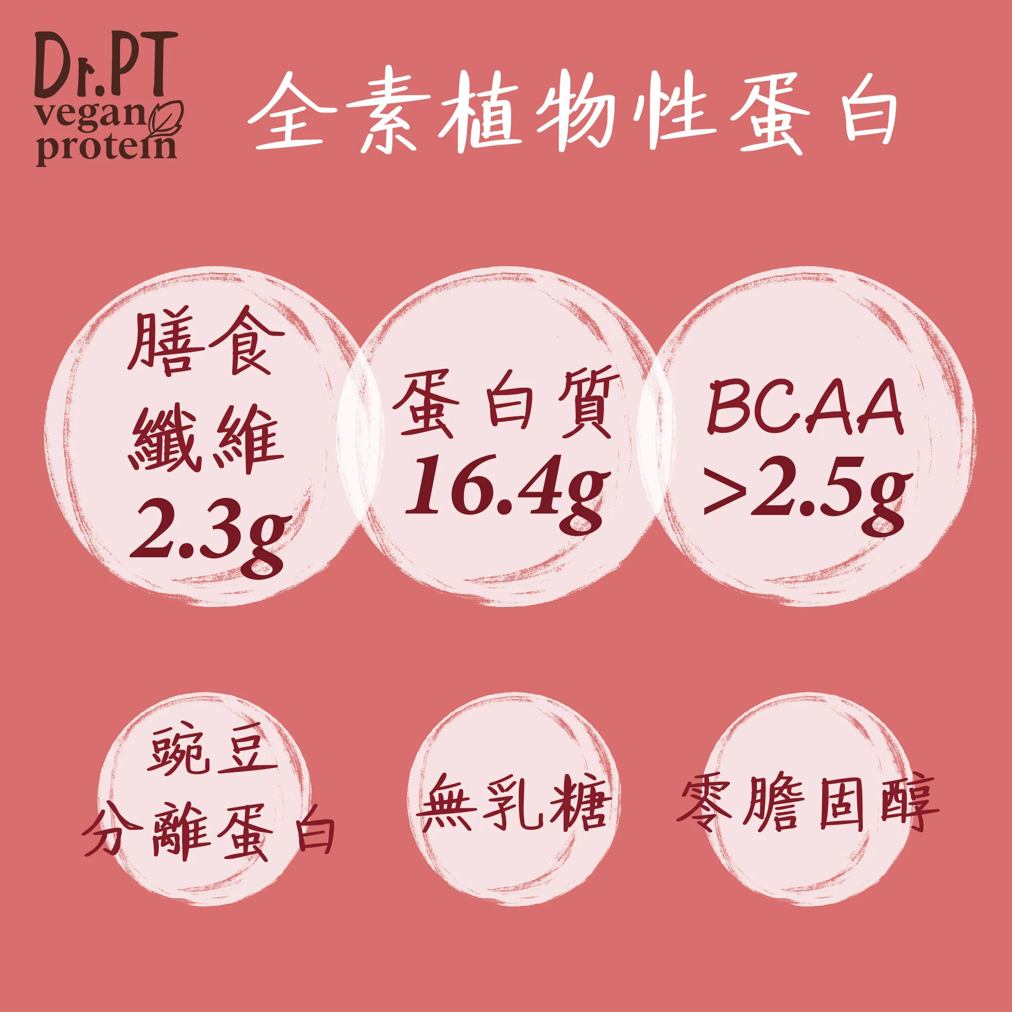 GuoliBio 果利生技 Dr.PT vegan 豌豆分離蛋白 – 紅玉紅茶 ( 7包 /盒 )