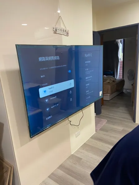 電視壁掛架 - 安裝成品