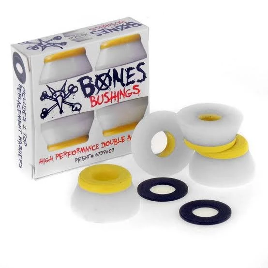 Medium Yellow/White BONES WHEELS 滑板 BUSHINGS