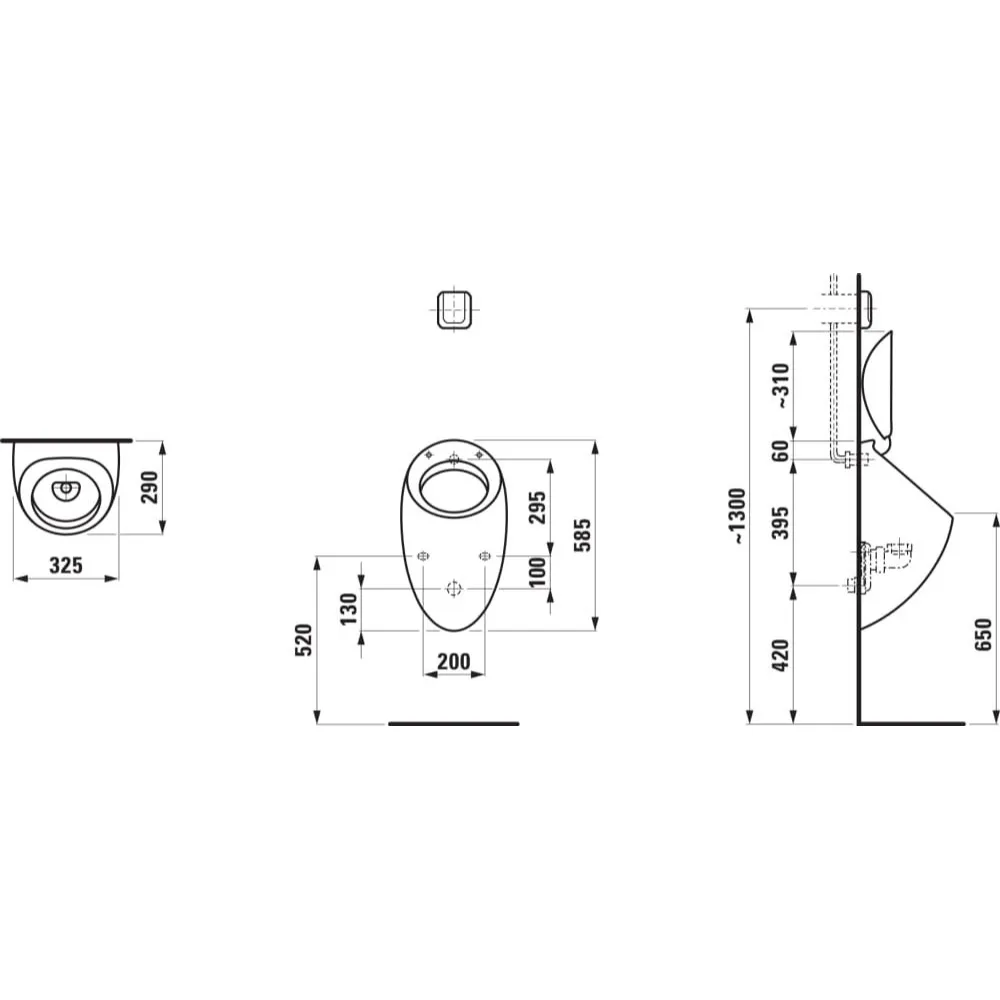 LAUFEN ALESSI ONE 小便斗(含蓋)