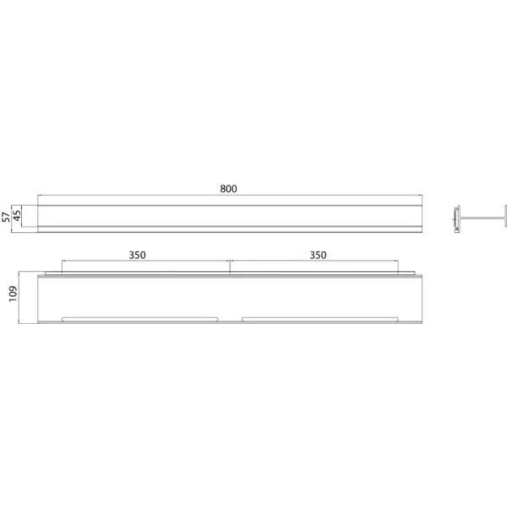 EMCO AURA 淋浴置物架80cm