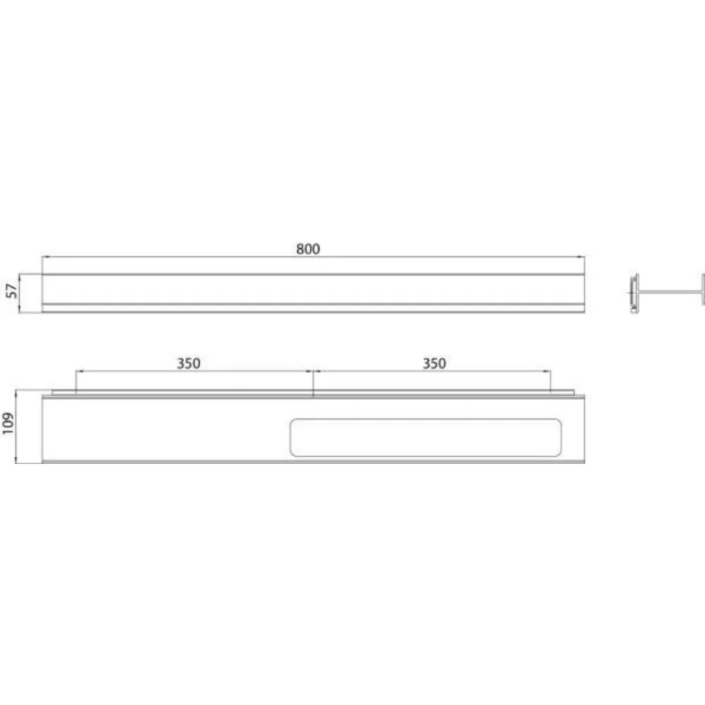 EMCO AURA 毛巾桿80cm 左平台