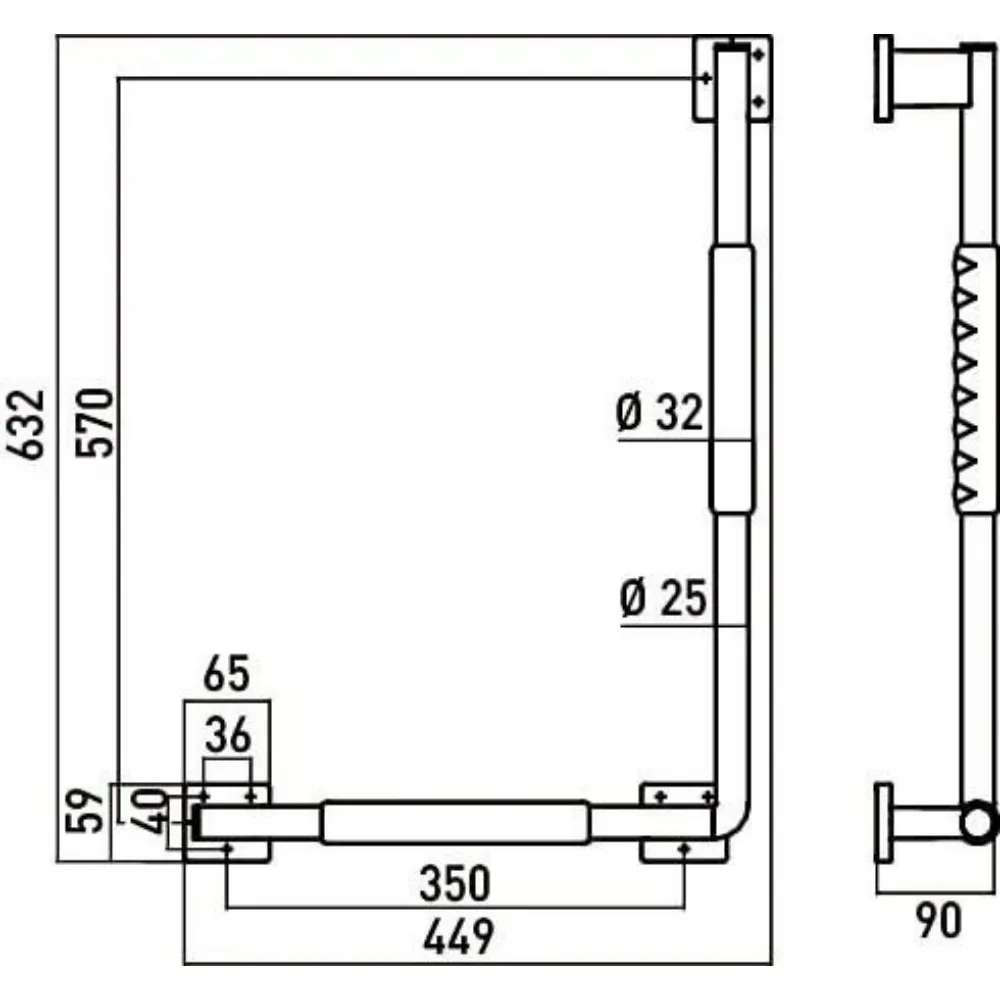 EMCO SYSTEM 2 L型扶手