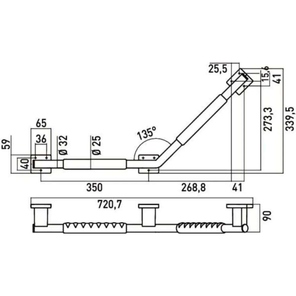 EMCO SYSTEM 2 彎角扶手