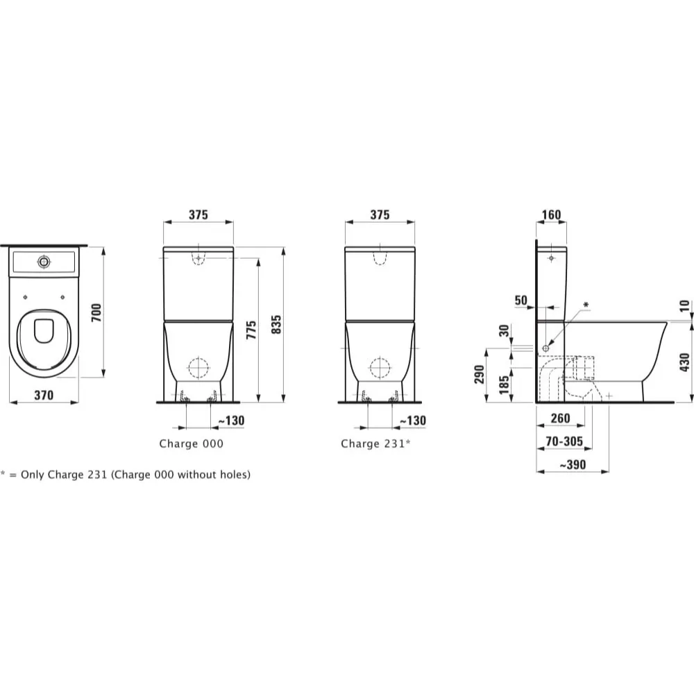 LAUFEN THE NEW CLASSIC rimless 落地式馬桶