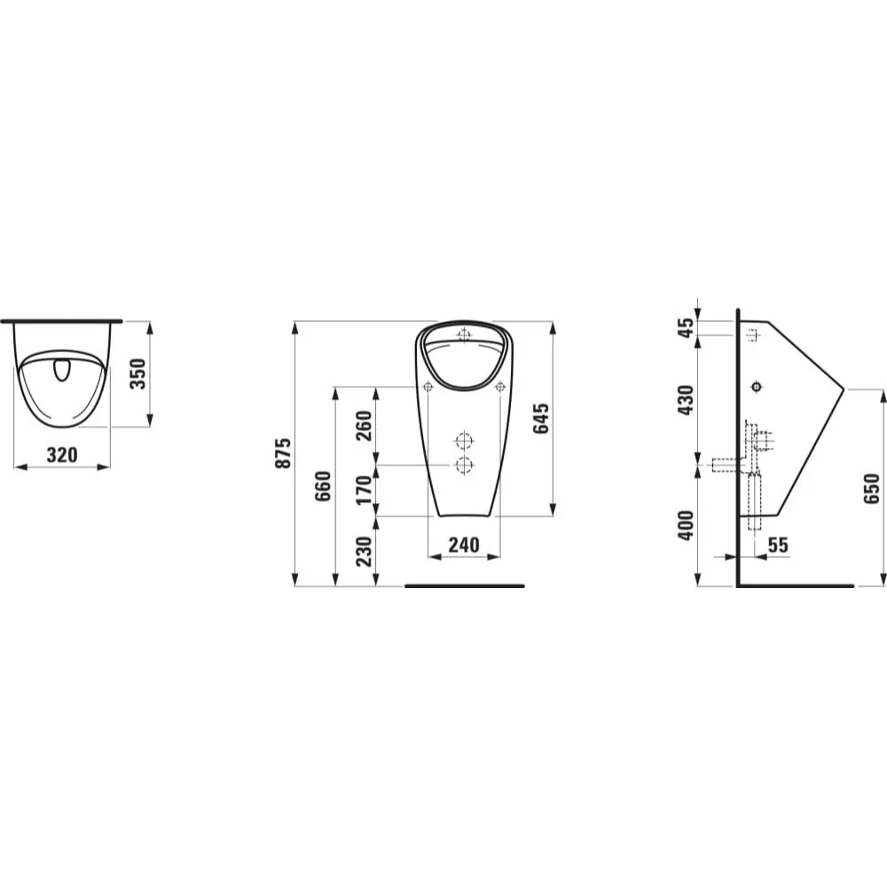 LAUFEN CAPRINO PLUS rimless 小便斗