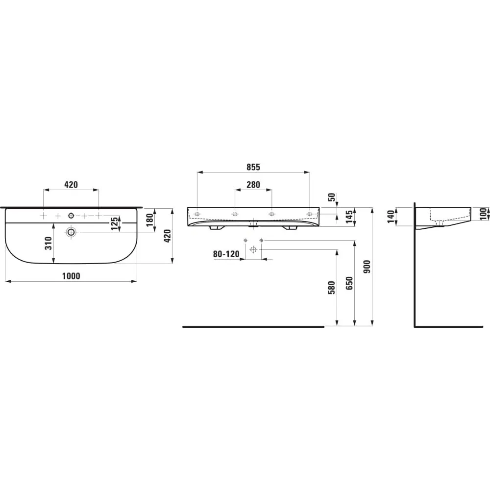 LAUFEN SONAR 掛壁式面盆