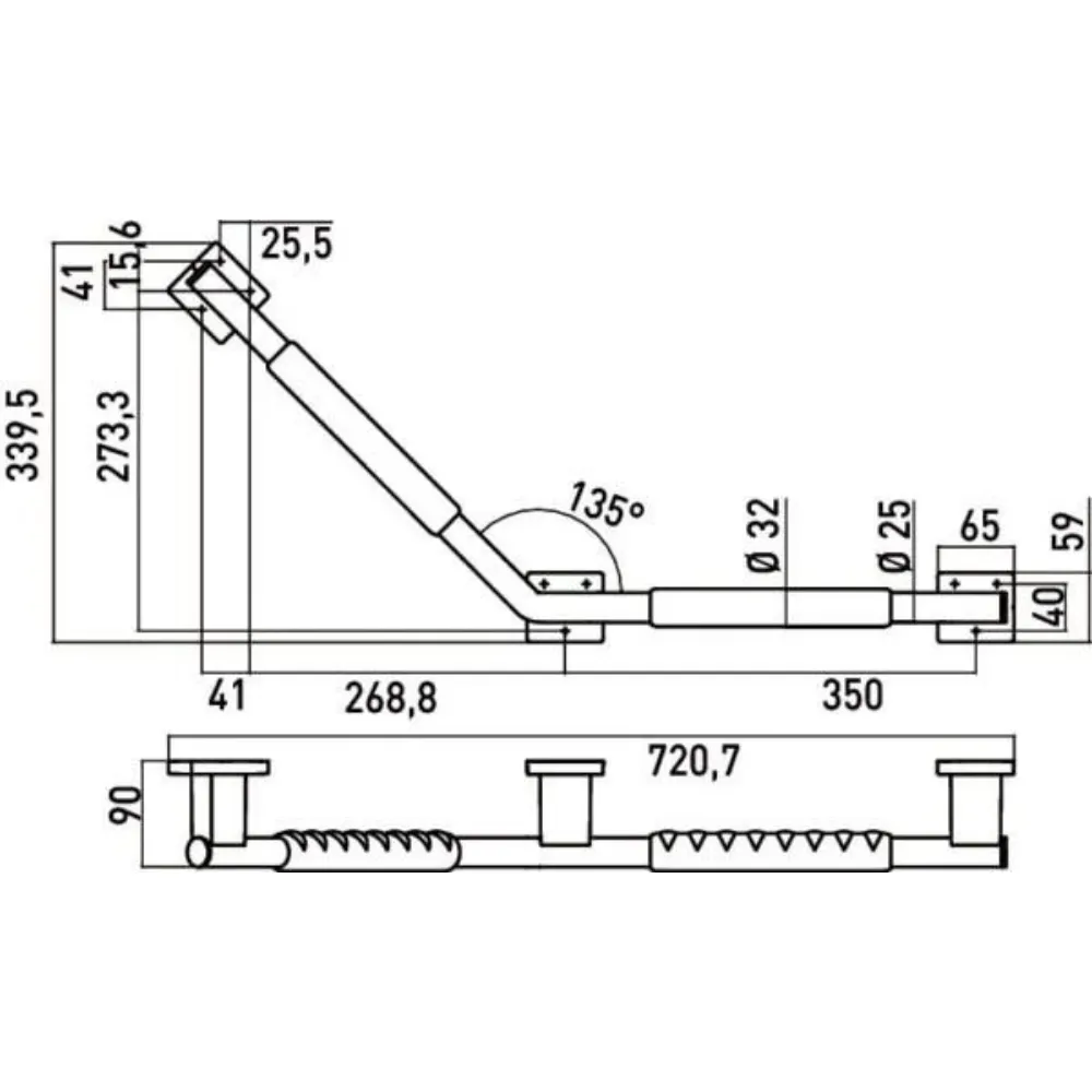 EMCO SYSTEM 2 彎角扶手