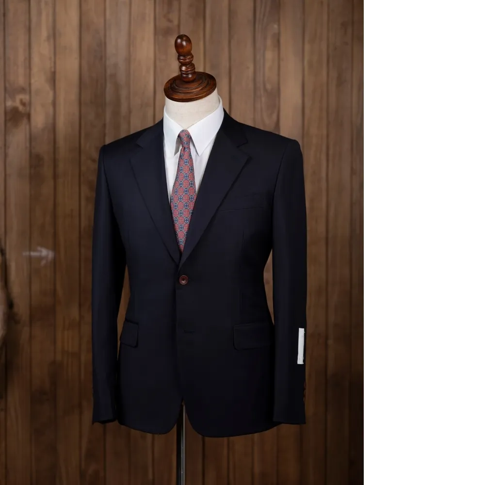 Scabal 150s 深藍色西裝訂製/ Scabal 140s 皇家藍格紋西裝訂製